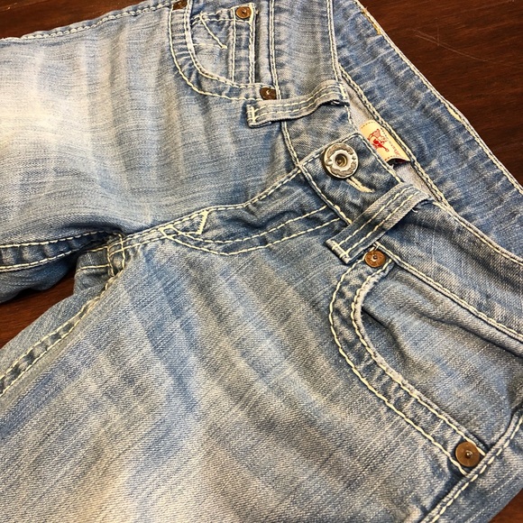 True Religion Size 27 Light Wash Boot Cut Jeans - Picture 3 of 6
